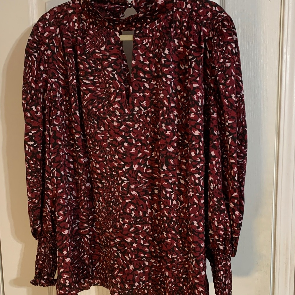 Women's Floral Print Top - Red